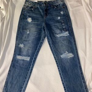 American girl high rise girlfriend jeans